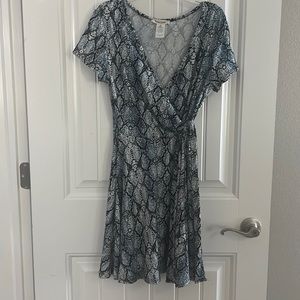 Blue Snake Skin Dress